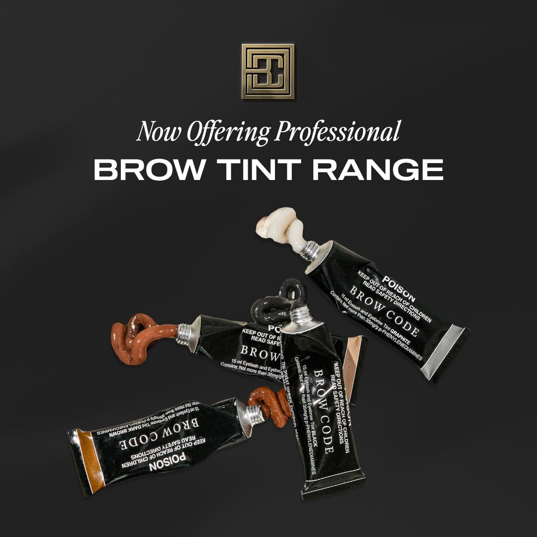 Professional Brow Code brow tint range now offered at the studio